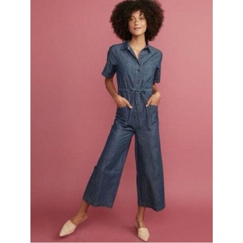 Marine Layer Joni Denim Jumpsuit - Picture 2 of 9